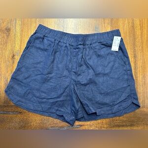 Maurices Navy Linen Blend Shorts- size Medium